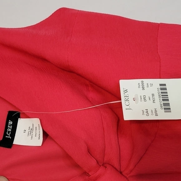 J Crew Smoked pink Sleeveless V Knot neck - Picture 8 of 17